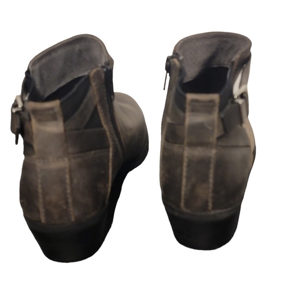 Diana Ferrari‎ Womens Gavel Brown Leather Round Toe Side Zip Ankle Bootie Sz 7.5 - Picture 2 of 12